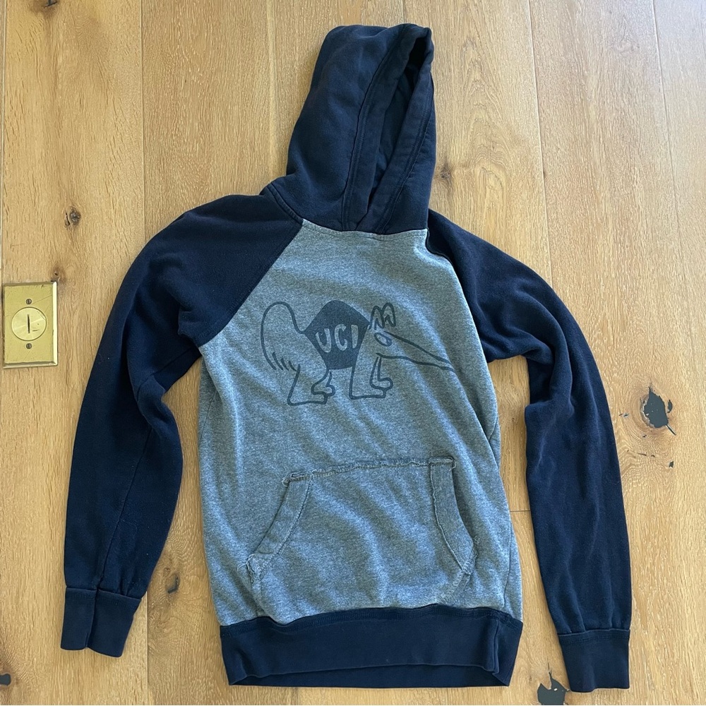 UCI Anteater Gray and Navy Hoodie size S